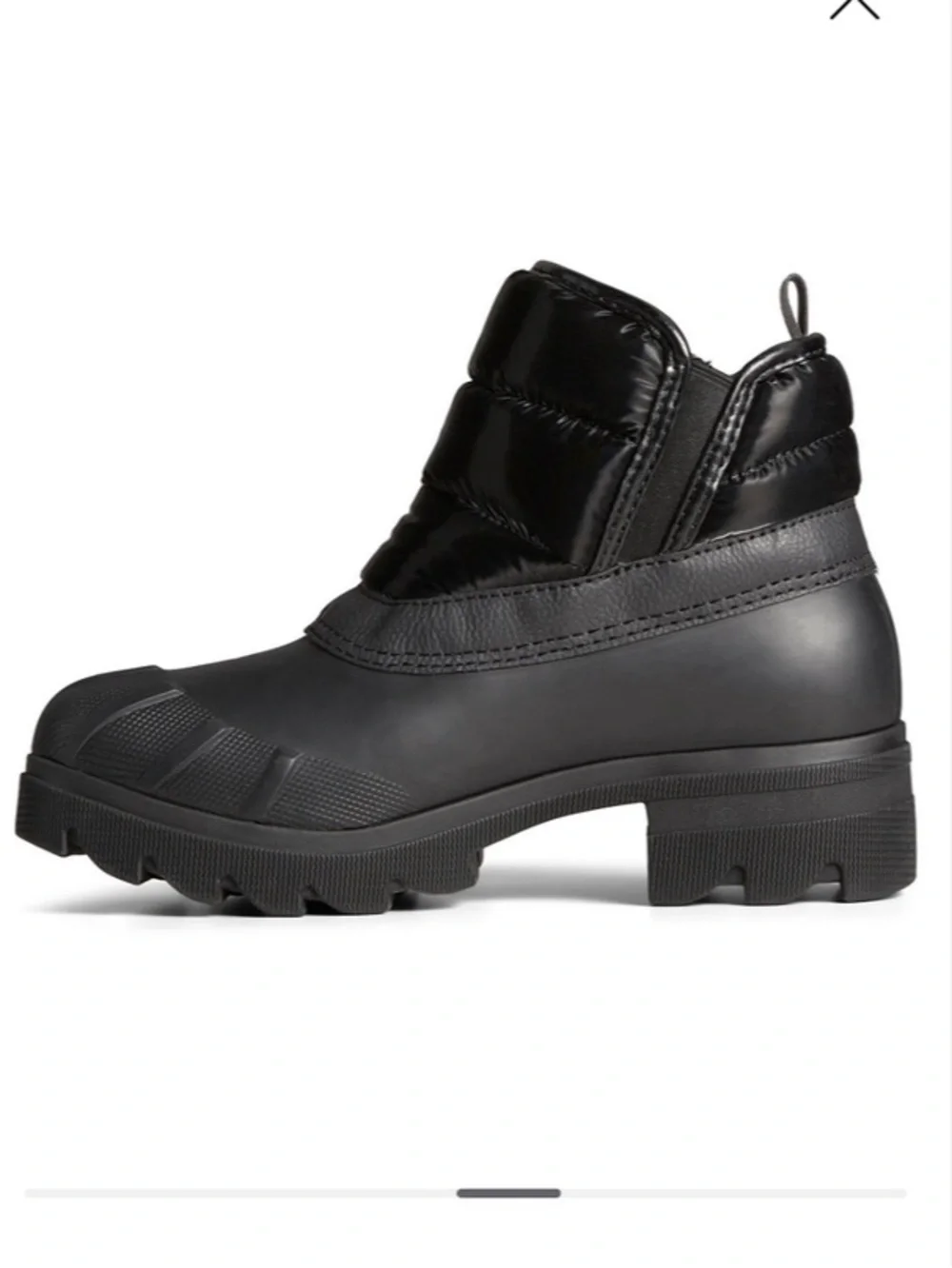 Sperry Syren Ascend Round Toe Boots Size: 10M Black Like New.
